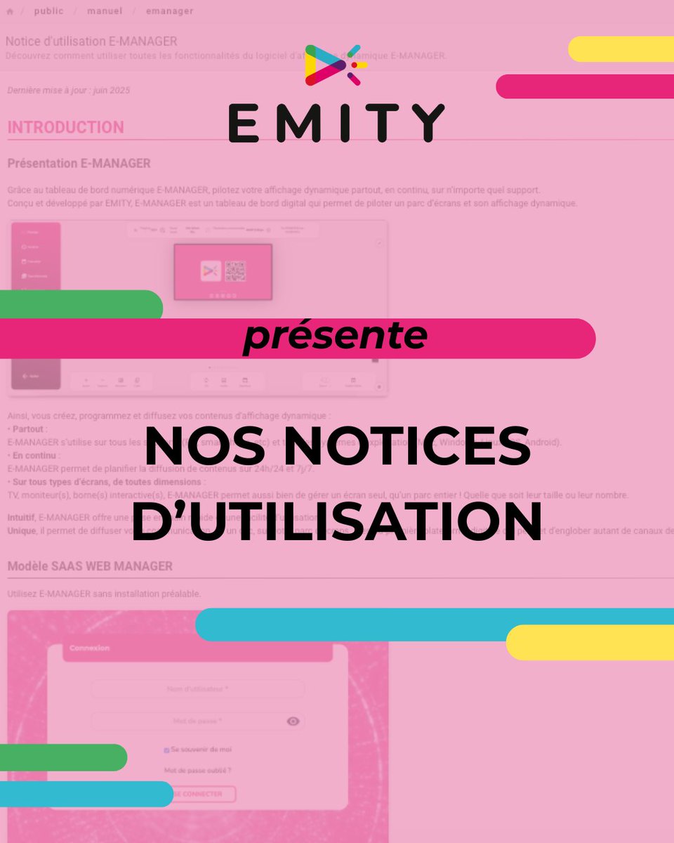 EmitySignage's tweet image. Notre centre d'information s’enrichit ! 🤩
Nous faisons sans cesse évoluer notre wiki et désormais les notices sont plus facilement accessibles et plus simples à maintenir à jour pour notre équipe (et pour votre expérience de lecture).