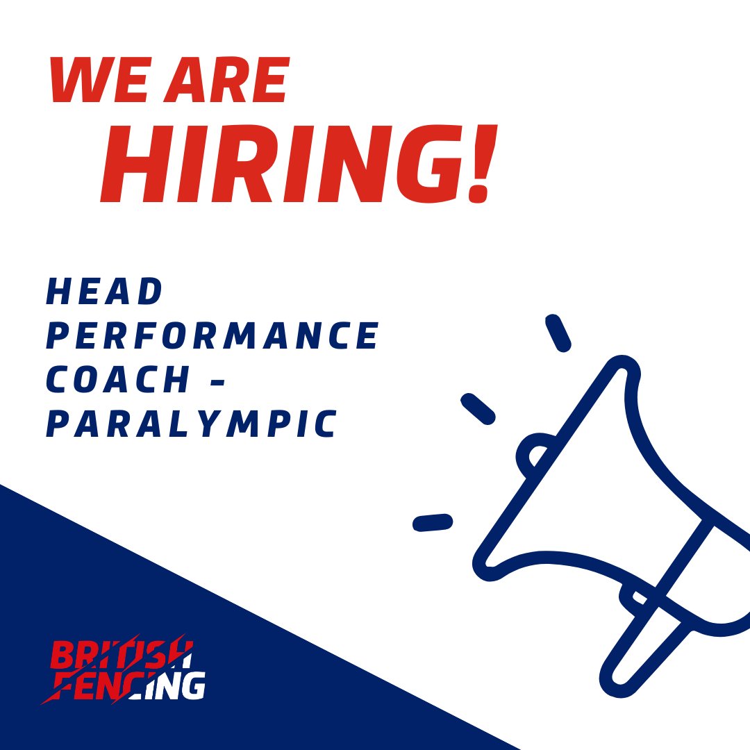 📢 New BF vacancy: Head Performance Coach – Paralympic

🗓️ Closing date: 20th July 2025

🔗 More info: britishfencing.com/new-vacancy-he…