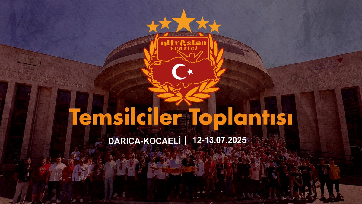 Ülke genelindeki il ve ilçe koordinatörlerimizin katılımıyla gerçekleştireceğimiz ultrAslan Yurtiçi Temsilciler Toplantısı için yarın Kocaeli’nin Darıca ilçesindeyiz.#uAYurtiçi