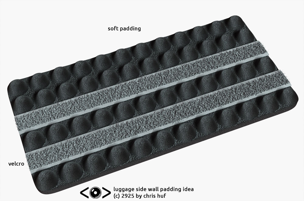 tischbein3's tweet photo. maybe it already exist ?

Would be cool if you could buy this by meter:
to modify all plastic luggages for camera Equipment
A band of soft padding with velcro stripes,  wich
can be cut horzntl/vertical to pad the side
walls inside your luggage. To attach those
regular dividers . https://t.co/5JmTPWTZz7