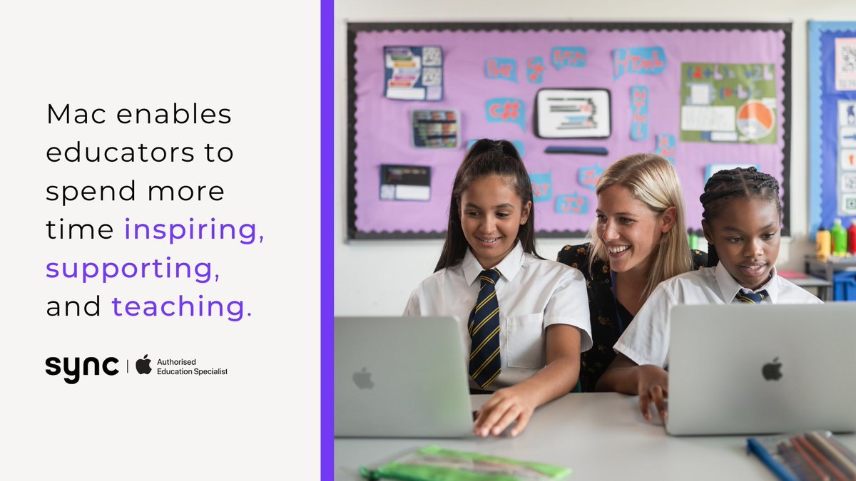 Provide teachers with the tools to excel 🌟

Mac helps reduce time spent on admin tasks and simplifies planning, feedback, and assessment - keeping teachers organised and in control.

See how Mac supports educators:
wearesync.co.uk/education/mac-…
