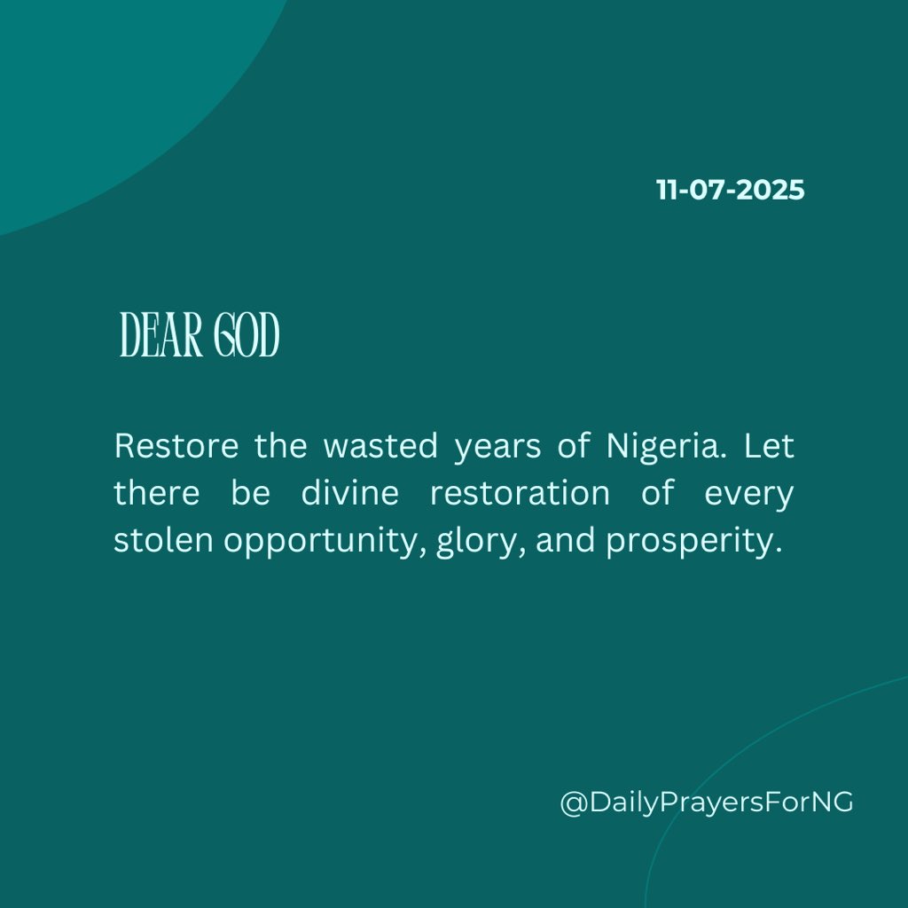 Daily Prayers For Nigeria (@dailyprayers4ng) on Twitter photo 