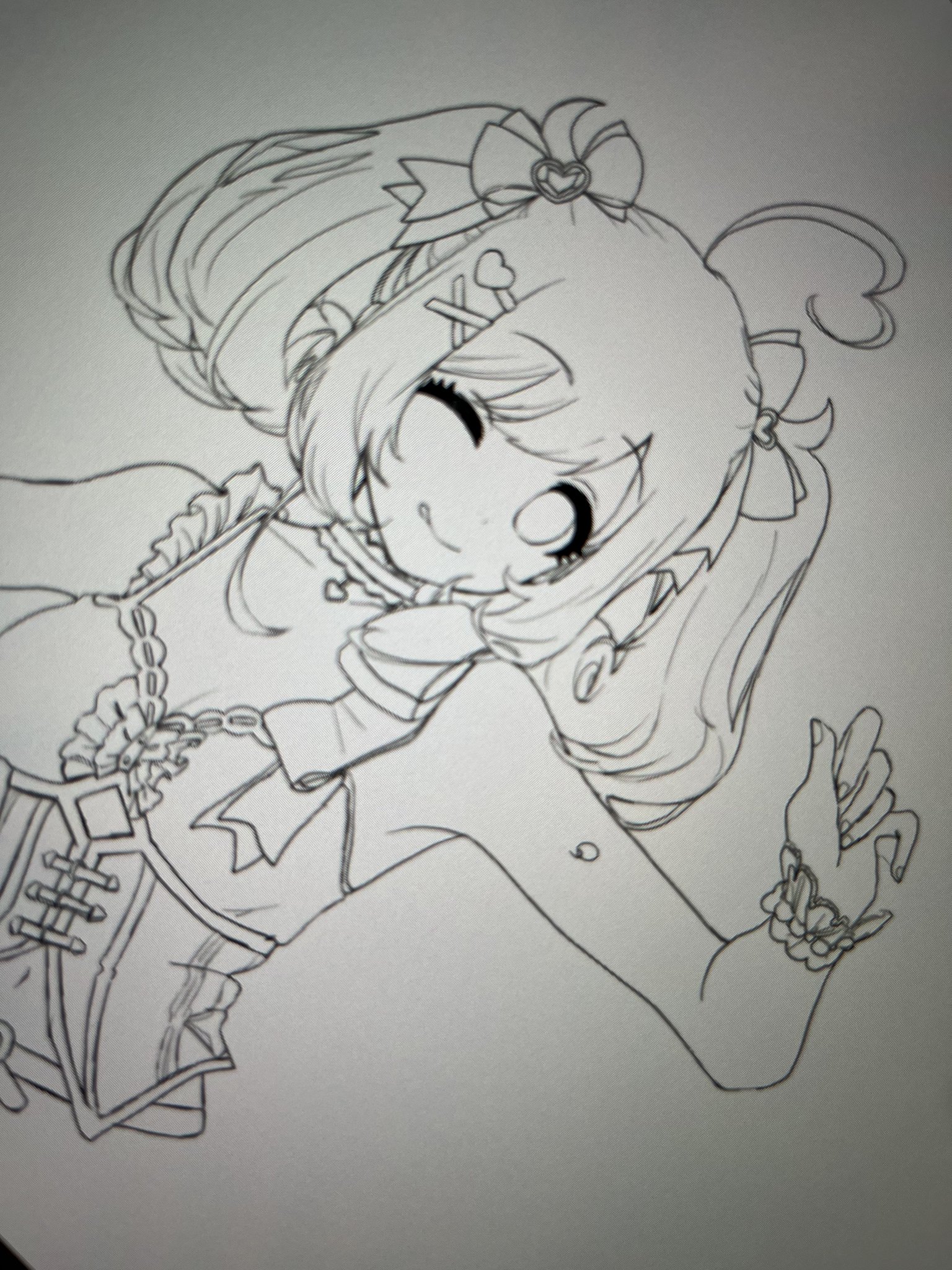 絵画 。手描き【夢の中で目が覚めた午後】 抱っこ❤️‍🩹 まだ途中の絵です。 #drawing #making