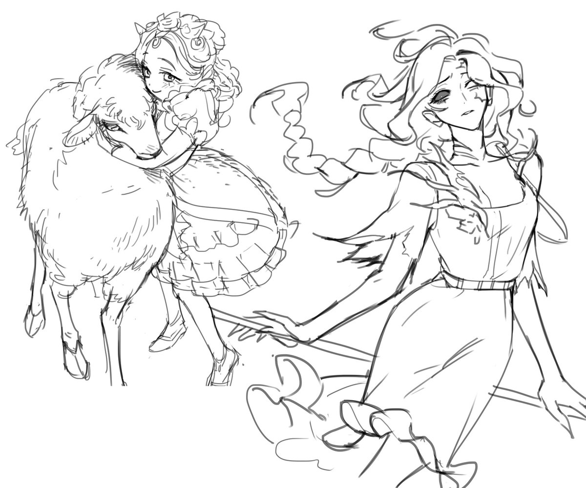 대충 그리고 완성 안 할 거 같아서..
악근이랑 그냥 나이아스