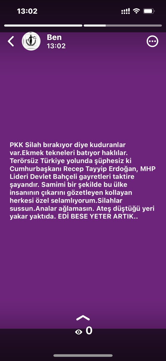 Bugün whatsap durumum...