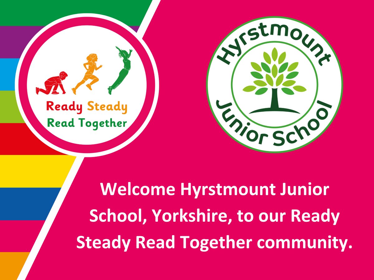 A warm welcome to Hyrstmount Junior School, Yorkshire, as they begin their Ready Steady Read Together journey – we are so pleased to have you with us.   
#ReadySteadyReadTogether #LiteracyCounts

<a href="/HyrstmountJSch/">Hyrstmount Junior School</a>
