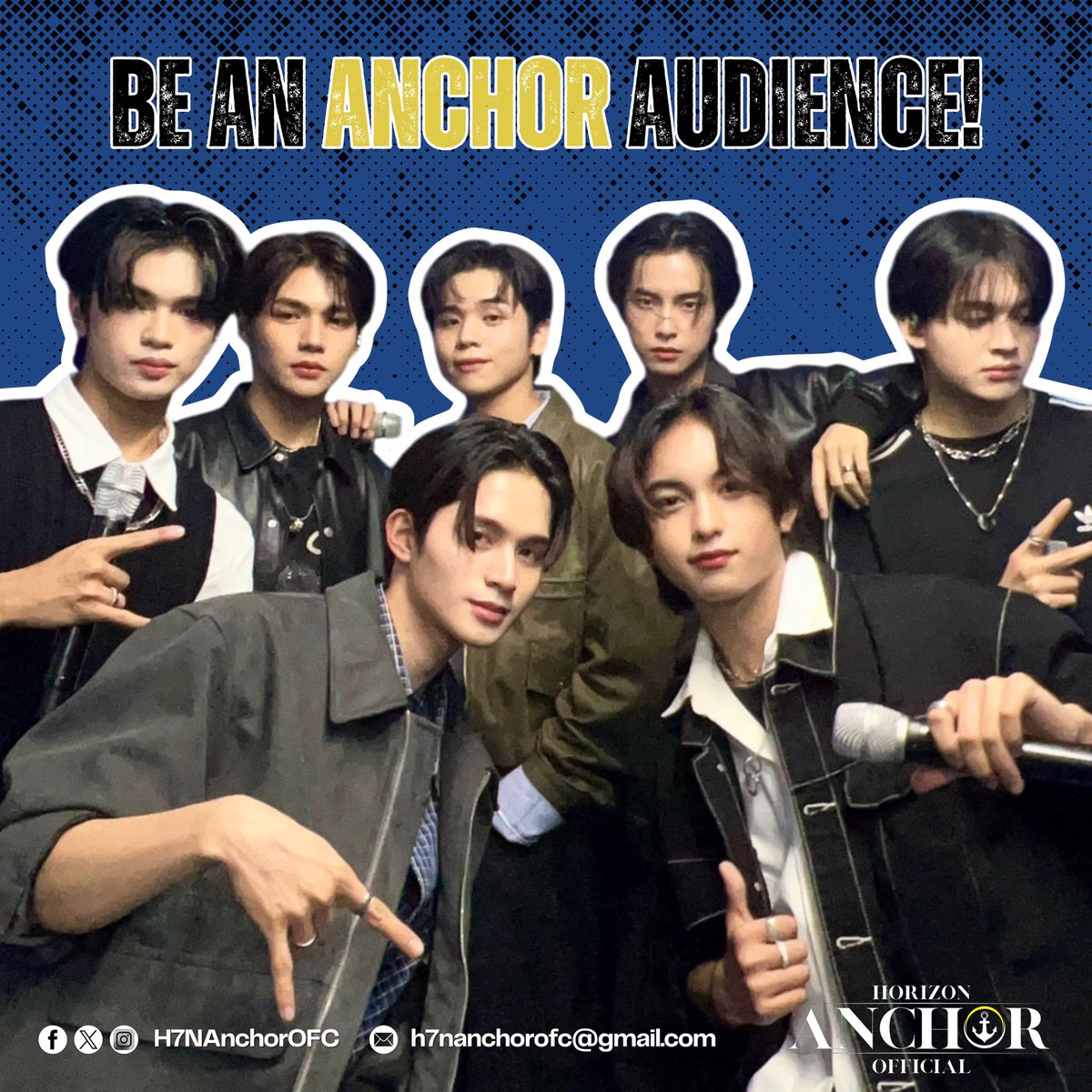 Anchors! 
We’re excited to invite 5 audience members from X to join the taping of HORI7ON at a TV station on July 18. 

Simply comment “I want to be an audience,” and the first 5 responders will secure a spot.

BE AN ANCHOR AUDIENCE
#HORI7ON #호라이즌 
<a href="/HORI7ONofficial/">HORI7ONofficial</a>