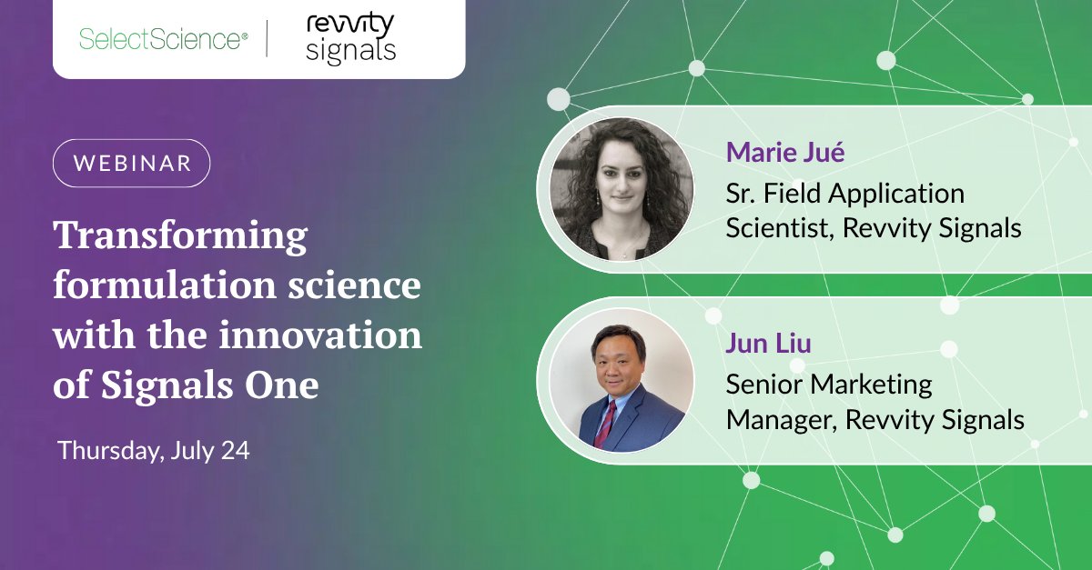 Hear real-world stories of how scientists can capture, analyze, and visualize formulation data with greater accuracy and speed to streamline formulation workflows. 

Register now to hear from <a href="/RevvitySignals/">Revvity Signals</a> experts Marie Jué and Jun Liu to learn more: eu1.hubs.ly/H0lGPKy0