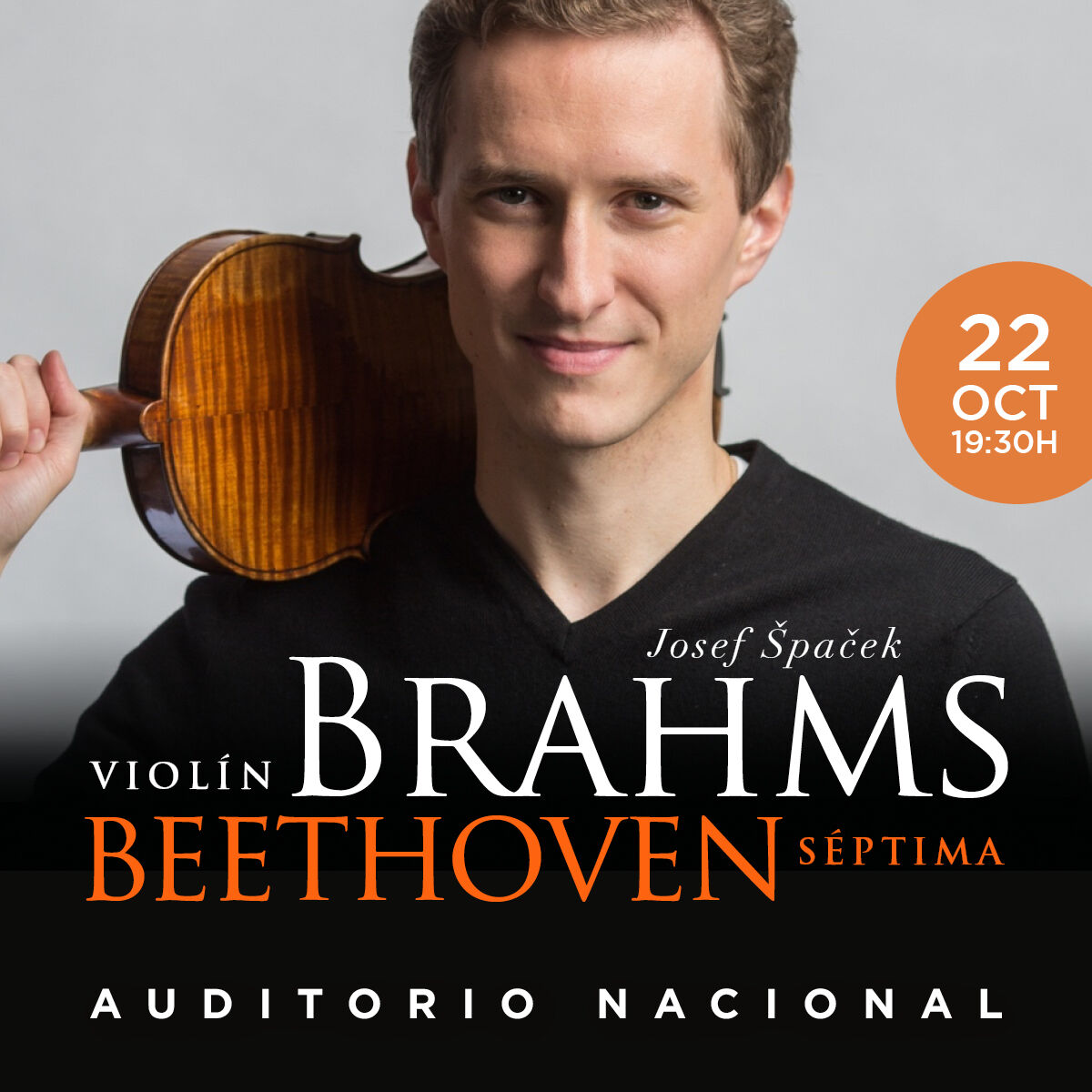 El 22 de octubre a las 19:30h en la Sala Sinfónica del Auditorio Nacional de Música de #Madrid:

Wagner: Tannhäuser, obertura
Brahms: Concierto para violín y orquesta
Beethoven: Sinfonía núm. 7

𝗠𝗮́𝘀 𝗶𝗻𝗳𝗼𝗿𝗺𝗮𝗰𝗶𝗼́𝗻 𝘆 𝗲𝗻𝘁𝗿𝗮𝗱𝗮𝘀: excelentiamusica.com/22102025-violi…