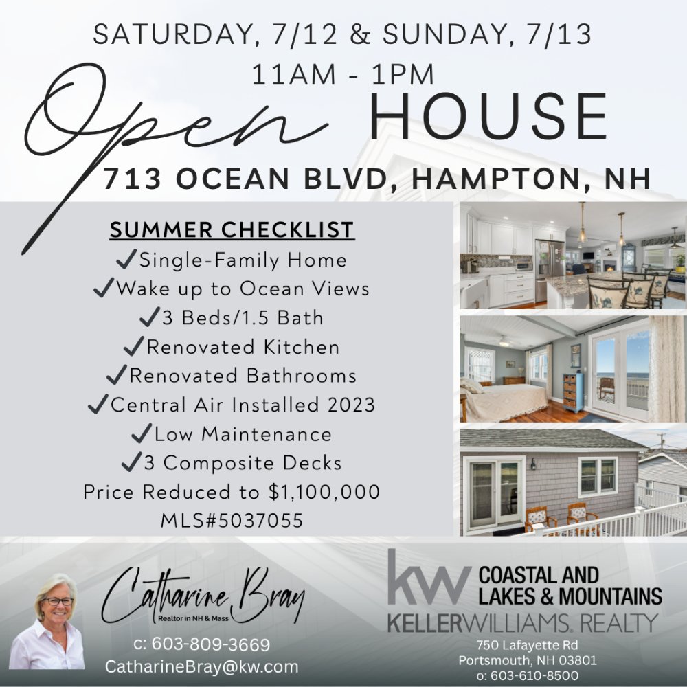 CathyBray603's tweet photo. Great weather is expected this weekend - perfect time to stop by and see this oceanfront home and all it has to offer!
#hamptonnh #hamptonbeach #hamptonbeachnh #beachlife #oceanlife https://t.co/qNZjiDvX6x