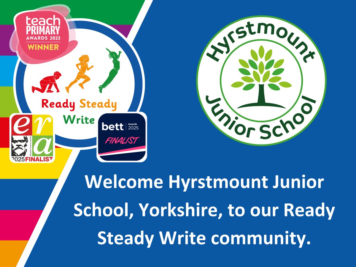 Hyrstmount Junior School, Yorkshire, have joined us on their Ready Steady Write journey – we cannot wait to see the impact on their writing outcomes.   
#ReadySteadyWrite #LiteracyCounts

<a href="/HyrstmountJSch/">Hyrstmount Junior School</a>
