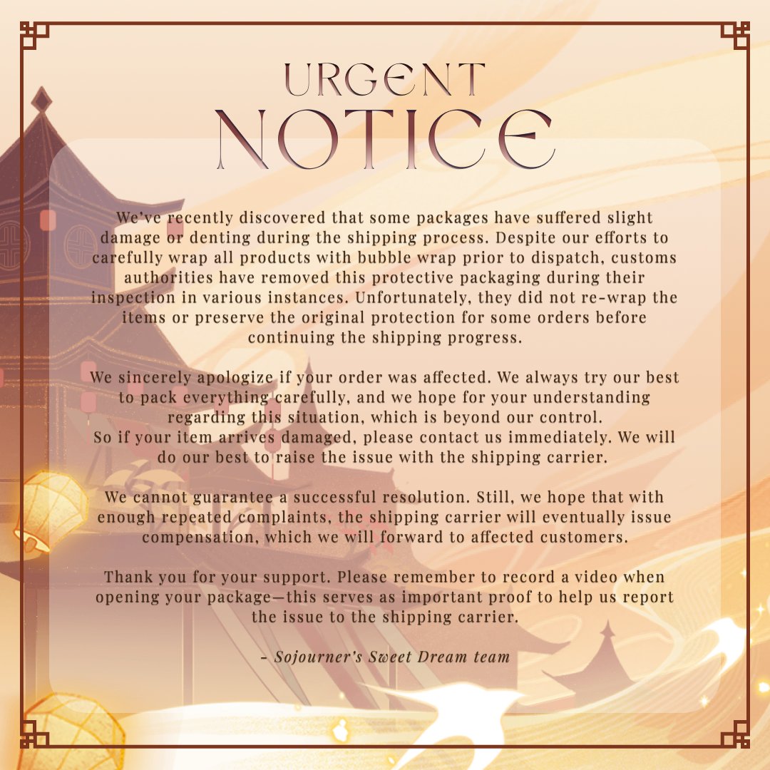 🏮‼️URGENT NOTICE‼️🏮