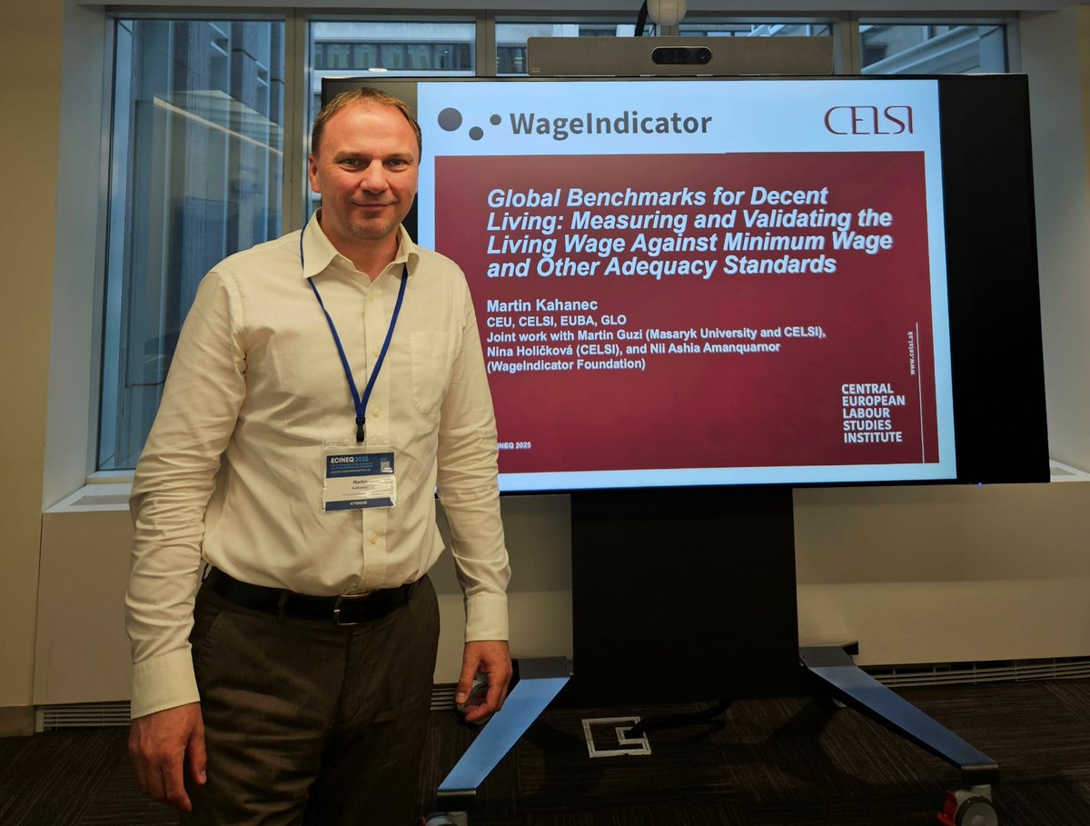 CELSI (@celsi_ba) on Twitter photo On Thursday, July 10, CELSI Scientific Director <a href="/MartinKahanec/">Martin Kahanec</a> delivered a speech at the 11th <a href="/ecineq/">Ecineq</a> Conference, held at the <a href="/WorldBank/">World Bank</a> Headquarters in Washington, D.C., where he presented a study on the #LivingWage.
More at: shorturl.at/UA4lh
#ECINEQ2025 On Thursday, July 10, CELSI Scientific Director <a href="/MartinKahanec/">Martin Kahanec</a> delivered a speech at the 11th <a href="/ecineq/">Ecineq</a> Conference, held at the <a href="/WorldBank/">World Bank</a> Headquarters in Washington, D.C., where he presented a study on the #LivingWage.
More at: shorturl.at/UA4lh
#ECINEQ2025