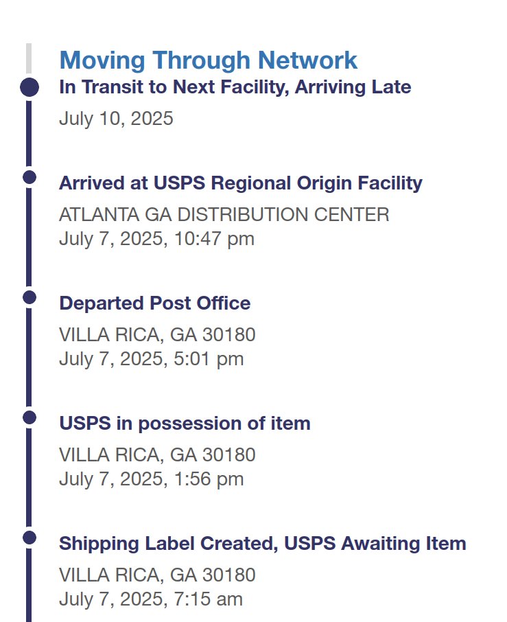New movie idea

Escape from ATLANTA!

Staring the USPS. 

You have just 3 days to GTFO.