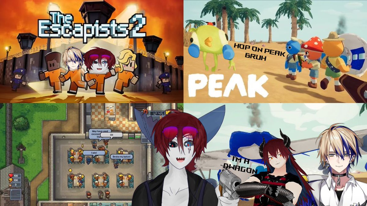 XDRetrogaming's tweet image. Bing bong gonna break us outta prison &amp;amp; bring us to peak ft/ @Aegis722  + @DankyKaiju 

twitch.tv/XDRetrogaming 

#PeakCollab #VTubers #StreamingCommunity #VirtualYouTubers #Collaboration #LiveStreaming #GamingTogether