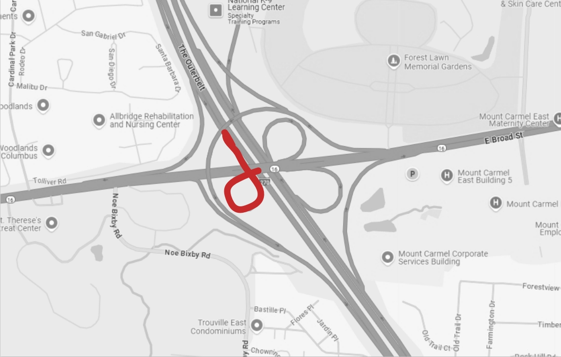 ODOT_Columbus's tweet image. Franklin County Drivers! The I-270 southbound ramp to Broad St. eastbound will close starting 10 p.m. Friday, July 11 through 5 a.m. Monday, July 14 for bridge painting.