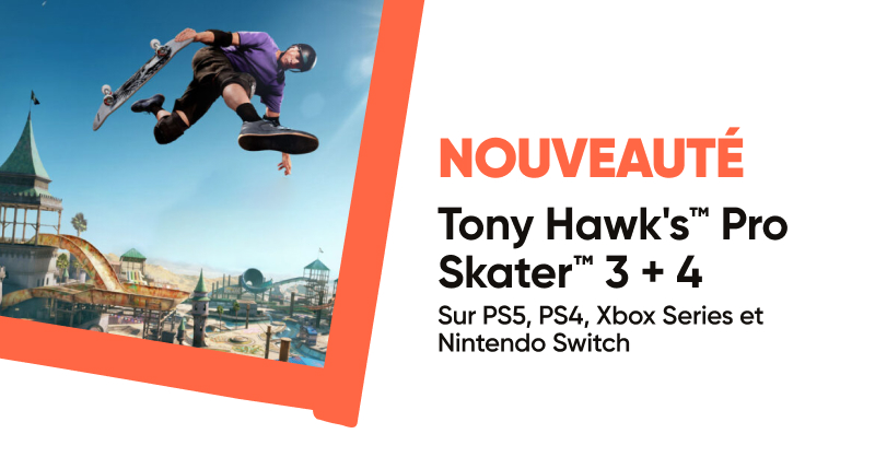 Fnac's tweet image. #Nouveauté 🛹Tony Hawk's™ Pro Skater™ revient avec plus de style, plus de tricks, et une nouvelle génération prête à rider ! 👉urlr.me/e3dpKj