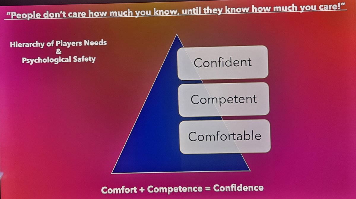 JPSoccerCoach's tweet image. Speaking w/ a coaching colleague yesterday, I was reminded of a group dynamics presentation I gave to coaches earlier this year. We have to reach them on a human level before they will listen to what we are saying as a coach.
Make them comfortable before making them competent!