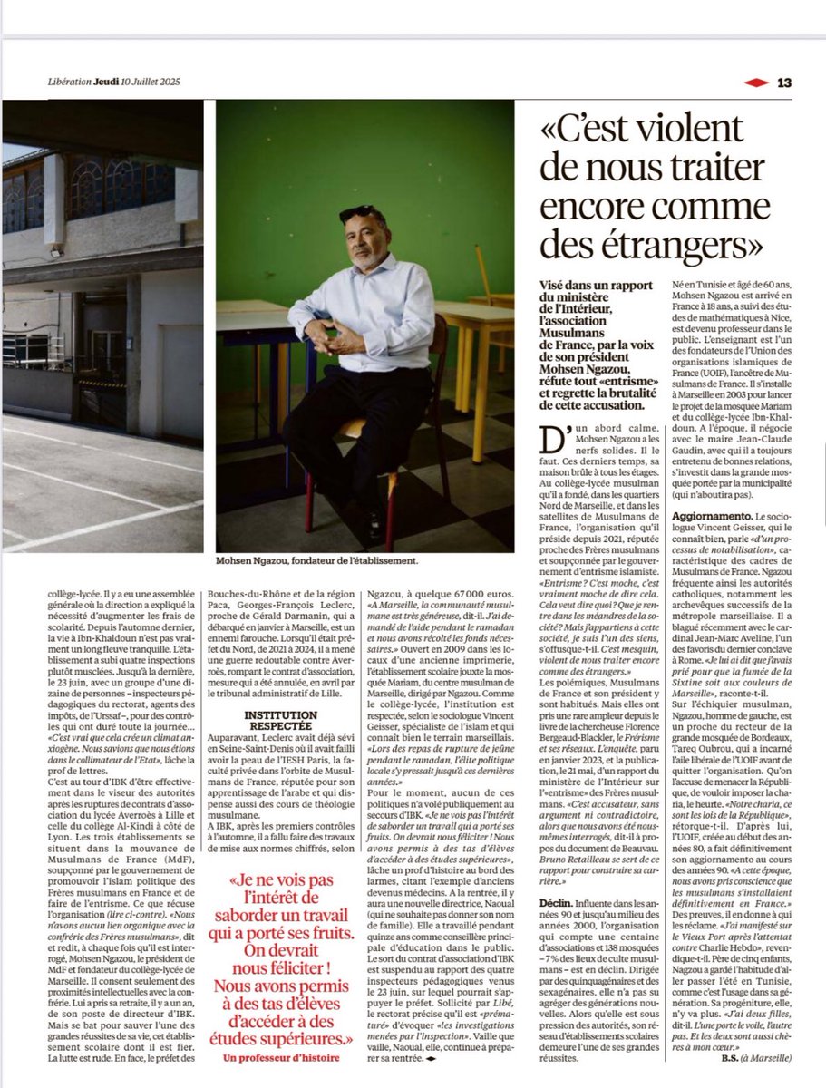 Le torchon ne manque jamais une occasion de tendre le micro à des Frères musulmans et à leurs amis se faisant le porte parole de leur stratégie victimaire. 
Mais l’islamogauchisme n’existe pas bien sûr.