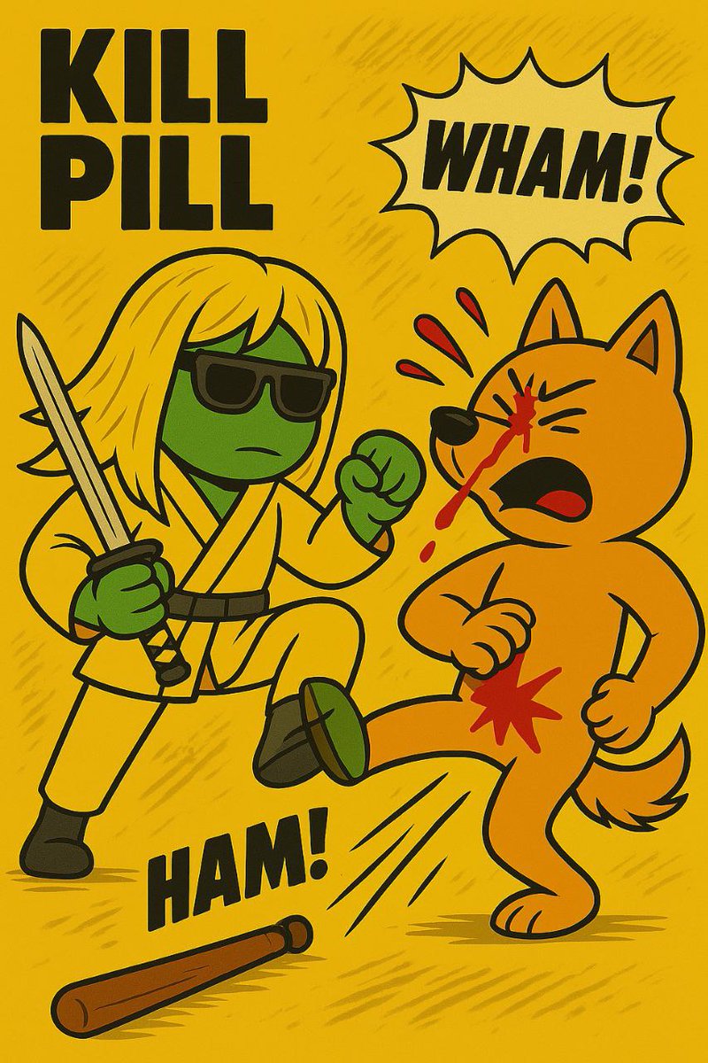 bujaeyo's tweet photo. Don't fade on #killpill
We gon kill the jeets
4MqX6pVyWLqUaeNYSqEYe47xWkardCFy2JX6SUynpump https://t.co/OsNXa98zd1