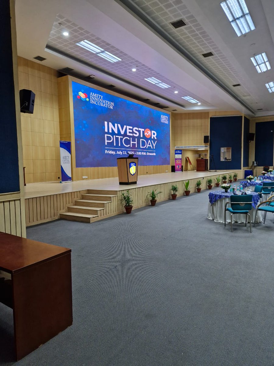Proud to see our Partner, <a href="/RidhishTalwar/">Ridhish</a>, at Amity Innovation Incubator’s Investor Pitch Day. His mobility &amp; cleantech insight will spotlight the top startups at the event. Kudos to @AmityUniversity's team! 

Let’s power India’s next mobility-tech revolution! 🚀