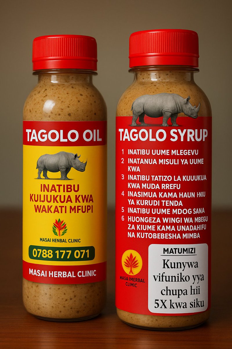 Naomba retweet tuuze dawa 🙏

Sehemu sahihi ya kupata tiba bora ni kwa Masai pekee kumbuka ni DAWA ZA KIMASAI 

Ni dawa bora zaidi hazijachakachuliwa wala kuongezewa kemikali ya aina yoyote 

Zinatibu matatizo haya;

● UKOSEFU WA NGUVU ZA KIUME
● UUME MDOGO
● UUME MLEGEVU
●