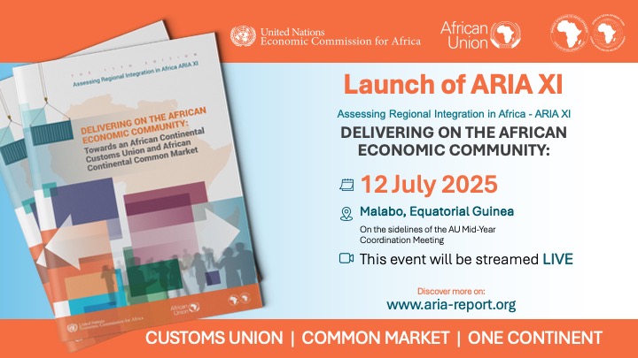 ECA (@eca_official) on Twitter photo Join us at the Launch of ARIA XI at the 7th #AUMYCM in Malabo, jointly produced with <a href="/_AfricanUnion/">African Union</a> , <a href="/AfDB_Group/">African Development Bank Group</a> & <a href="/ECA_OFFICIAL/">ECA</a>
Theme: “Delivering on the African Economic Community: Towards a Continental Customs Union & Common Market.”
🔗 Register: zoom.us/webinar/regist… Join us at the Launch of ARIA XI at the 7th #AUMYCM in Malabo, jointly produced with <a href="/_AfricanUnion/">African Union</a> , <a href="/AfDB_Group/">African Development Bank Group</a> & <a href="/ECA_OFFICIAL/">ECA</a>
Theme: “Delivering on the African Economic Community: Towards a Continental Customs Union & Common Market.”
🔗 Register: zoom.us/webinar/regist…