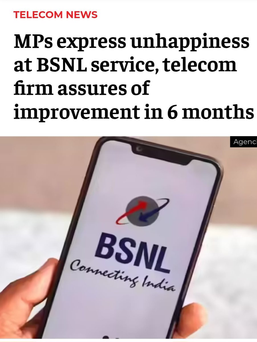 aigetoachq's tweet image. ⚠️ Even lawmakers aren’t spared from broken promises.
BSNL’s top brass assured 4G improvements within six months — yet delivery continues to lag.
📉 The @EconomicTimes   report (07-Oct-2024) speaks volumes.
Will BSNL&apos;s leadership finally be held accountable for this setback?…