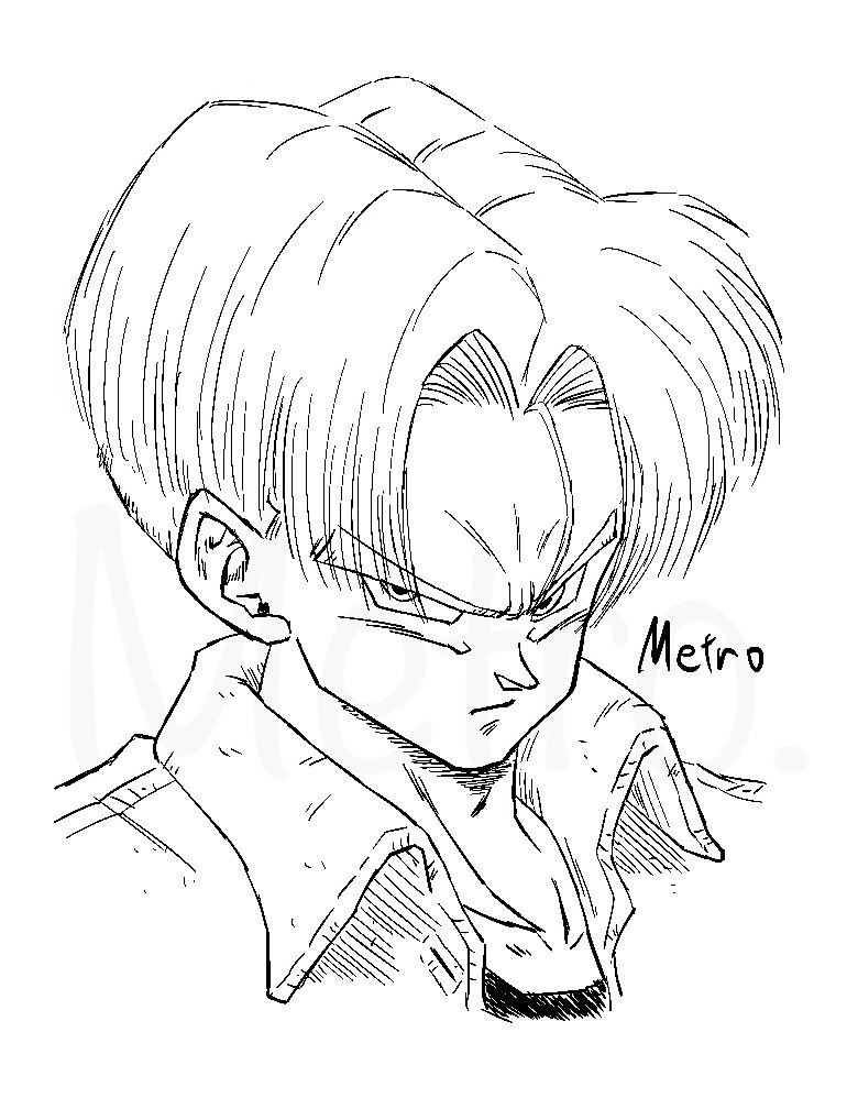 metropolizet's tweet image. 落書きトランクス
#ドラゴンボール #dragonball #イラスト