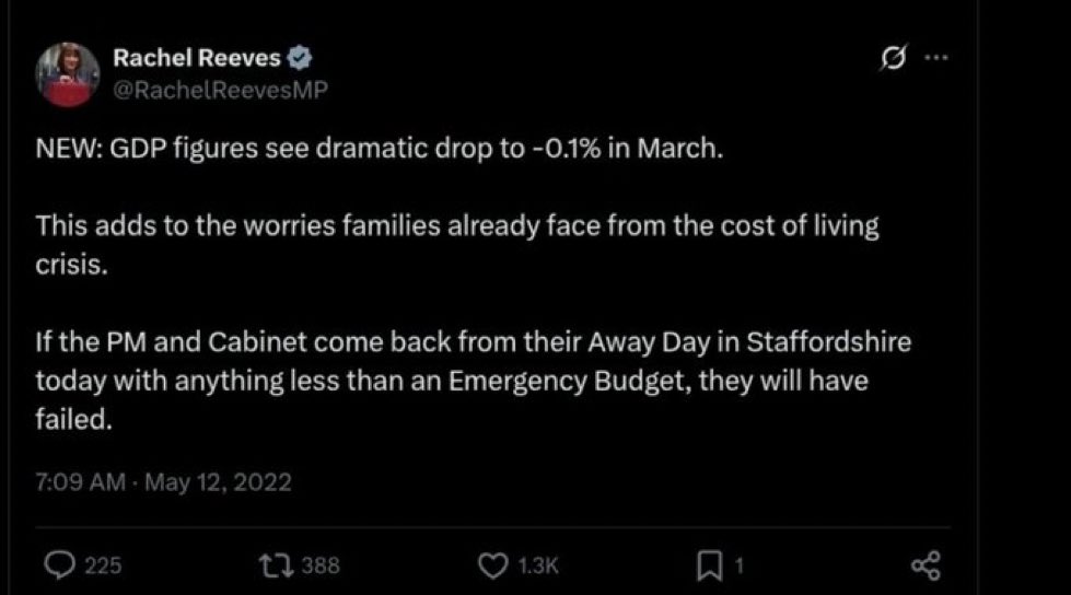 mark_hoath's tweet image. Oh dear @RachelReevesMP from accounts . There’s always a tweet.
Pass the tissues…