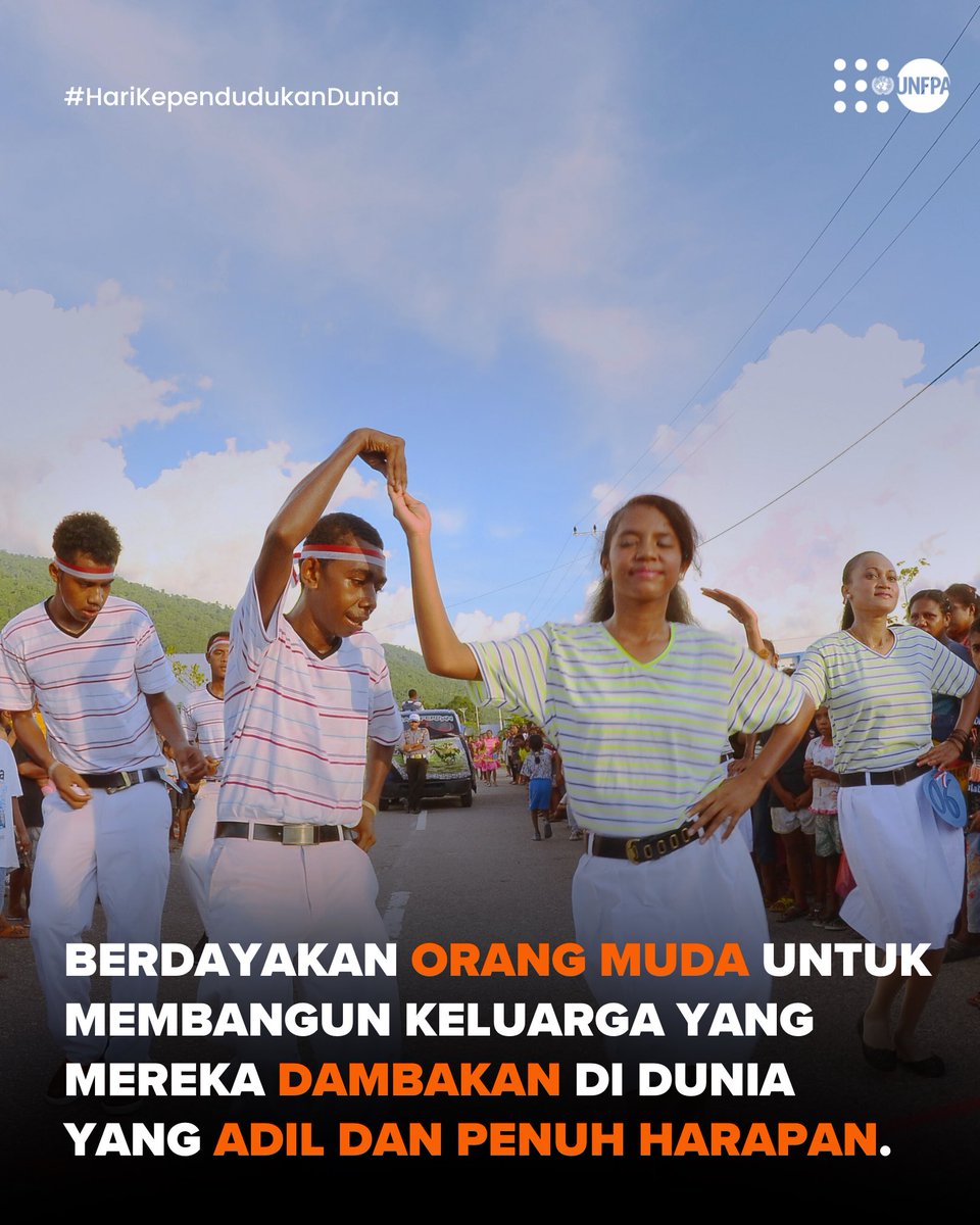 Selamat #HariKependudukanDunia!

Orang muda hari ini tidak hanya memikirkan diri sendiri.

Survei <a href="/UNFPA/">UNFPA</a> menunjukkan 1 dari 5 orang ragu memiliki anak karena cemas akan masa depan dunia (iklim, krisis, dll).

Mereka peduli. Tugas kita adalah menciptakan dunia yang penuh harapan.