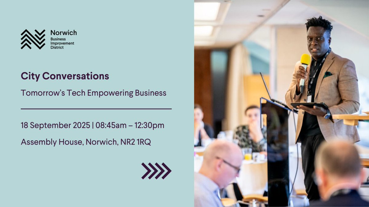 iBoxit will be at the Norwich Business Improvement District (BID) City Conversations conference and breakfast. Starting at 8:45am at the Assembly House in #Norwich, it promises to be an excellent event.

norwichbid.co.uk/event/tomorrow…