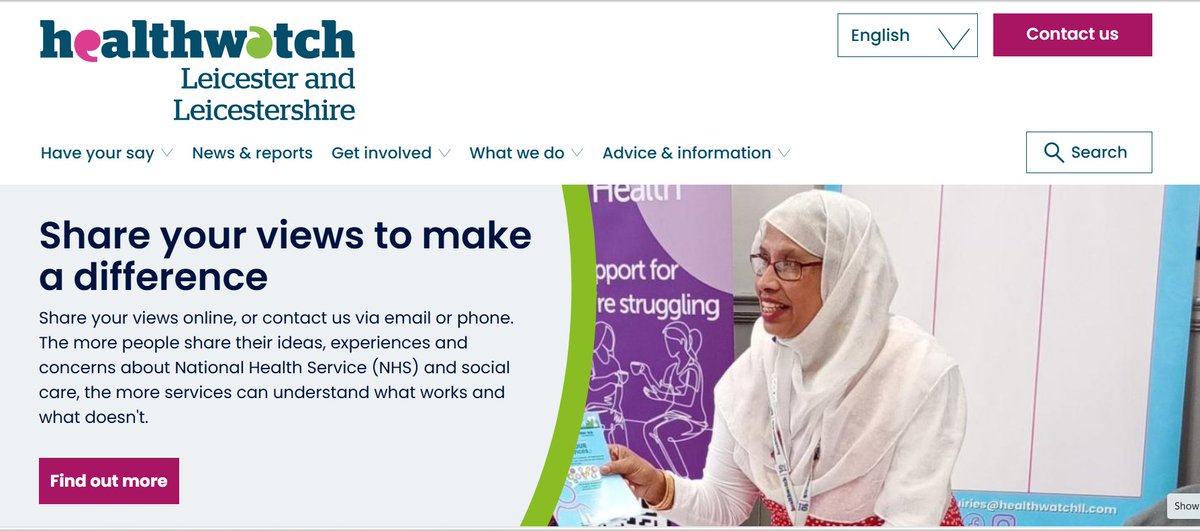 Healthwatch Leicester and Leicestershire (@healthwatchleic) on Twitter photo đź’»Our website has had a complete facelift! 
Please do take a look. 
We think it will be easier to find what you need. 
Let us know what you think. 
healthwatchll.com đź’»Our website has had a complete facelift! 
Please do take a look. 
We think it will be easier to find what you need. 
Let us know what you think. 
healthwatchll.com