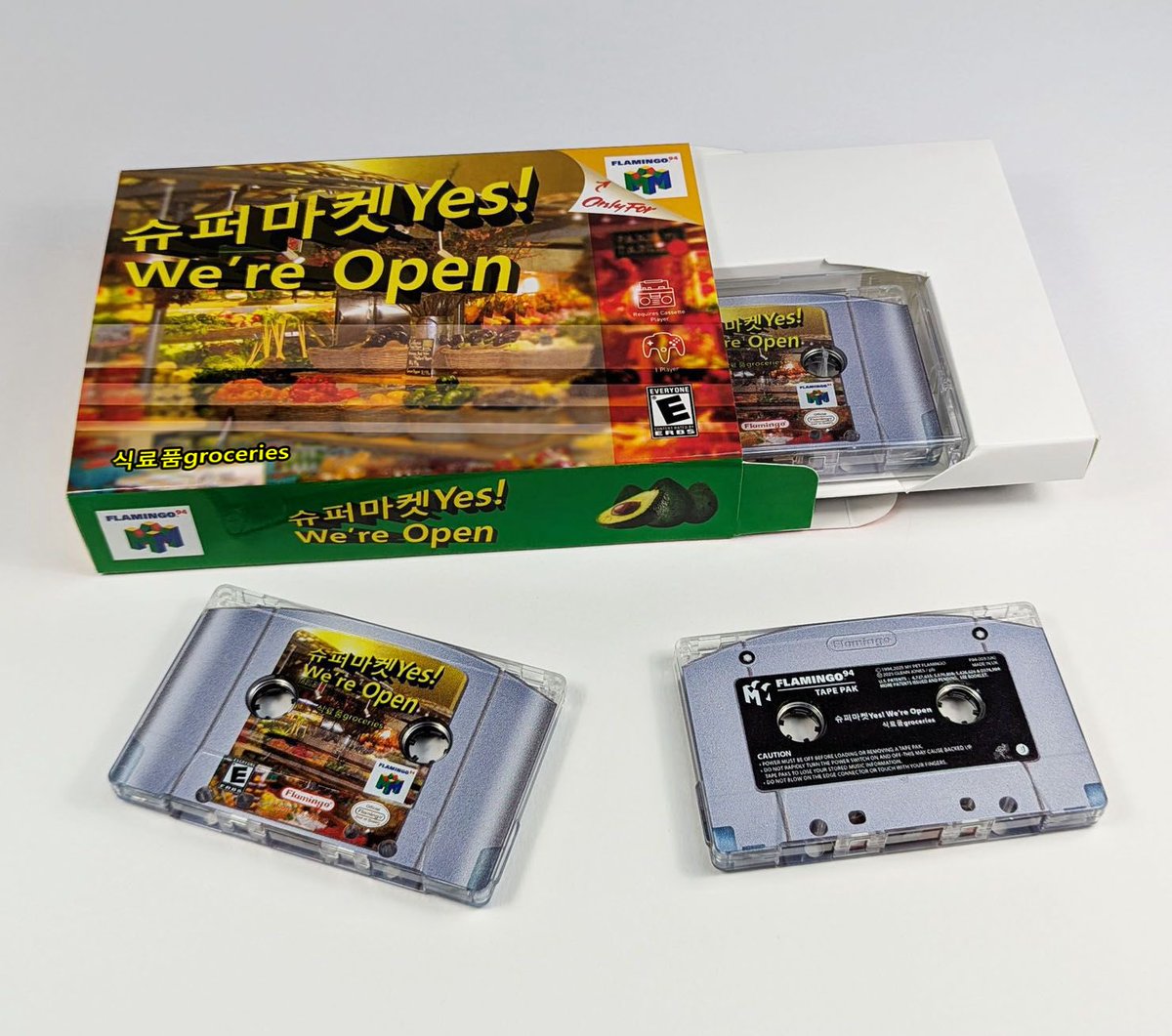 MyPetFlamingo (@mypetflamingouk) on Twitter photo NEW N64 BOX SETS - ‘슈퍼마켓Yes! We’re Open’ by 식료품groceries!!!!
mypetflamingo.bandcamp.com/album/yes-we-r…
Each release in our ‘Legends’ range comes in a sealed ‘N64 style’ box, while the tapes themselves are made to look like the original cartridges NEW N64 BOX SETS - ‘슈퍼마켓Yes! We’re Open’ by 식료품groceries!!!!
mypetflamingo.bandcamp.com/album/yes-we-r…
Each release in our ‘Legends’ range comes in a sealed ‘N64 style’ box, while the tapes themselves are made to look like the original cartridges