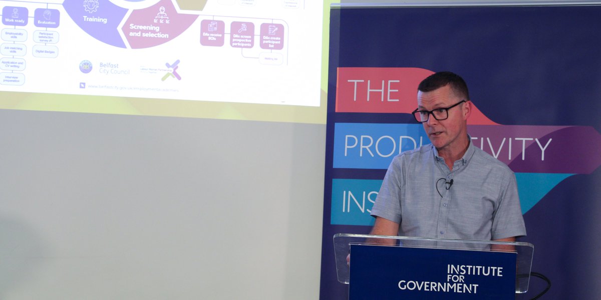 instituteforgov's tweet image. 📸Snapshots | Productivity Pitches #7: Welfare
Eileen Broderick, Sarah Gamble @IslingtonBC, @RCliftonConsult @ShawTrust, Kevin Donaghy @belfastcc and Melanie Jones @TPIProductivity presented examples of innovation in public services.
Watch the event💻: instituteforgovernment.org.uk/event/producti…
