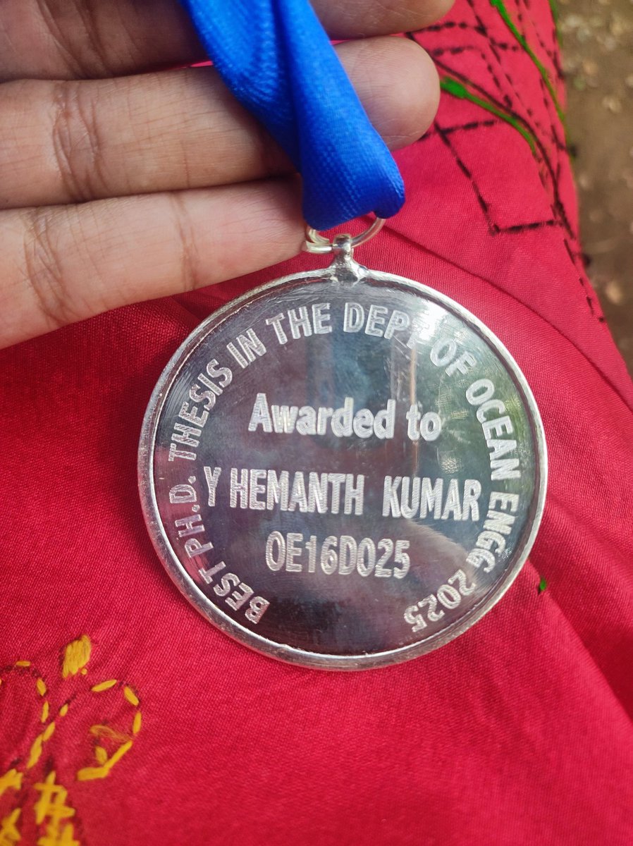 Humbled to receive PhD &amp; best thesis award from Indias National Security Advisor, Shri Ajit Doval, KC at <a href="/iitmadras/">IIT Madras</a> 62nd Convocation today!