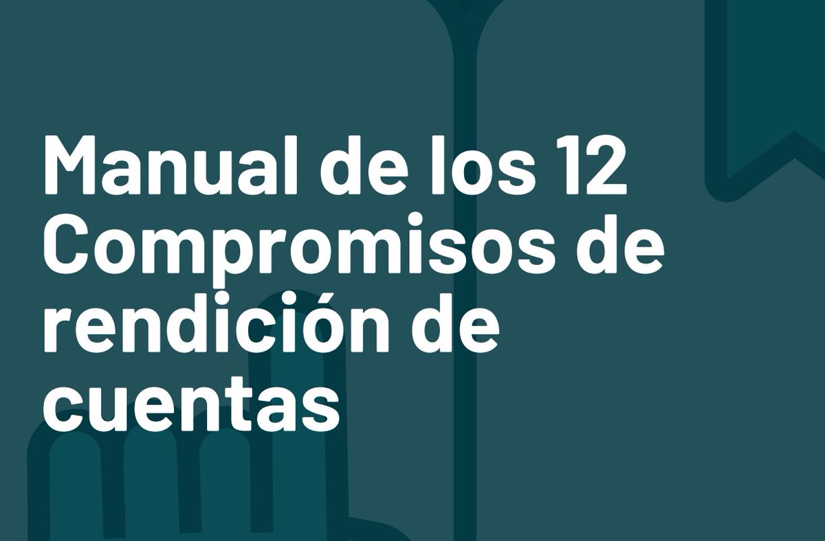 📣 Nuevo Lanzamiento: Manual en Español de los 12 Compromisos de Rendición de Cuentas. Creado por Accountable Now ofrece fundamentos claros, acciones prácticas y ejemplos para ayudar a las OSC a aplicar los 12 Compromisos de Rendición de Cuentas👇
accountablenow.org/wp-content/upl…