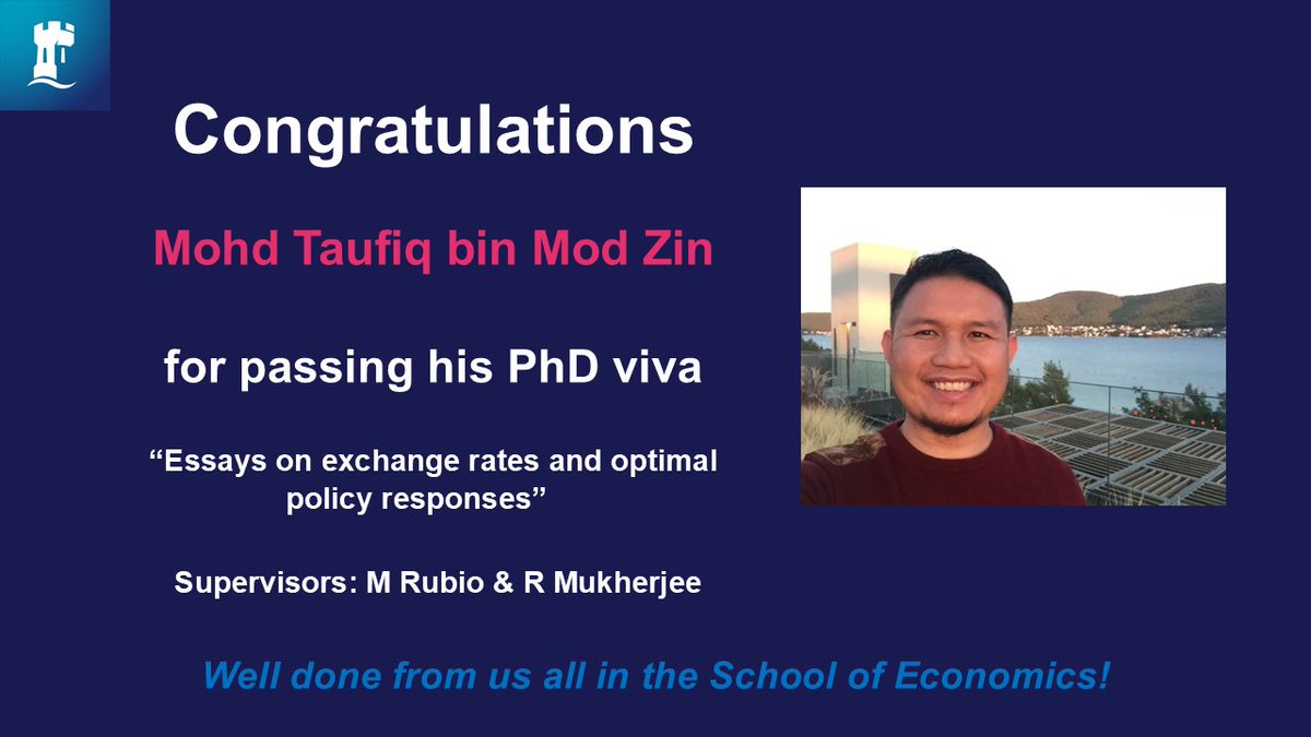 UoNEconomics (@uoneconomics) on Twitter photo Well done to Mohd Taufiq bin Mod Zin for passing his PhD viva!
Congratulations from all of us in <a href="/UoNEconomics/">UoNEconomics</a> 🎉 Well done to Mohd Taufiq bin Mod Zin for passing his PhD viva!
Congratulations from all of us in <a href="/UoNEconomics/">UoNEconomics</a> 🎉