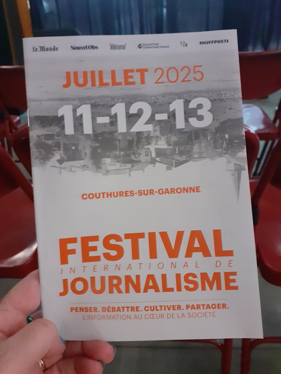 C'est parti pour 3 jours de débats sur les médias, le journalisme, l' #EMI au Festival International du journalisme de Couthures sur Garonne.