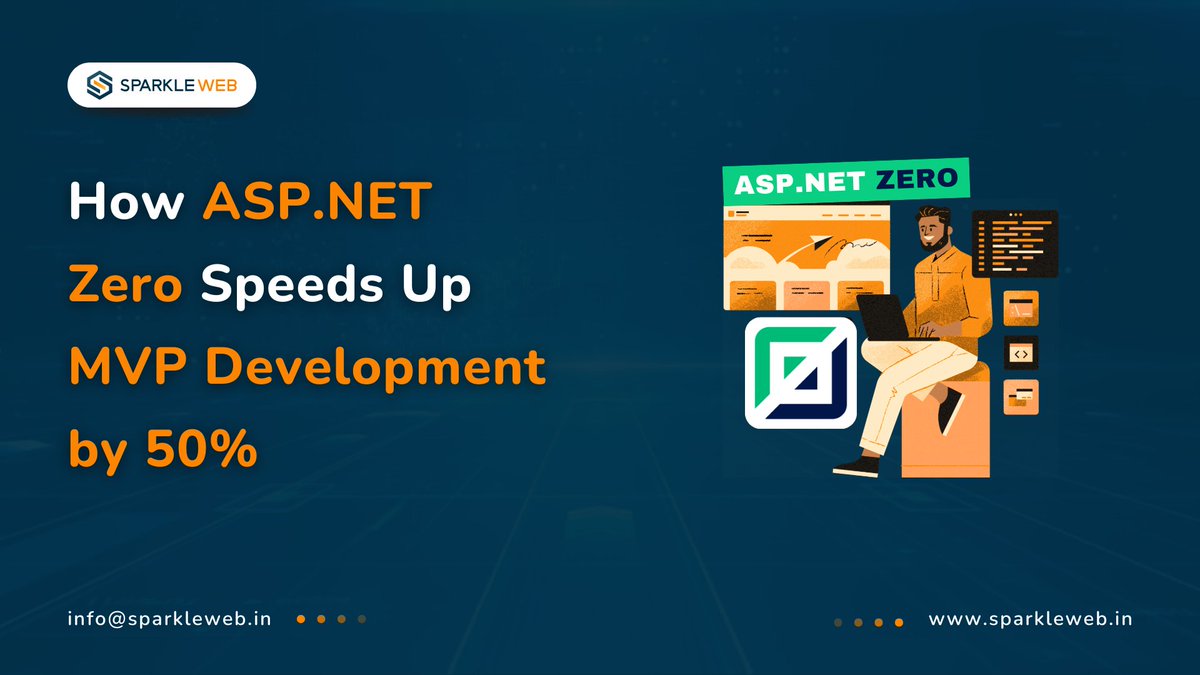 sparklewebdevs's tweet image. Build MVPs 50% Faster with ASP.NET Zero
Need to launch fast?
Zero + Sparkle Web = MVP in half the time.
Review more: sparkleweb.in/blog/build_mvp…
From UI to security we’ve got you covered.
#mvpdevelopment #dotnetcore #aspnetzero #sparkleweb