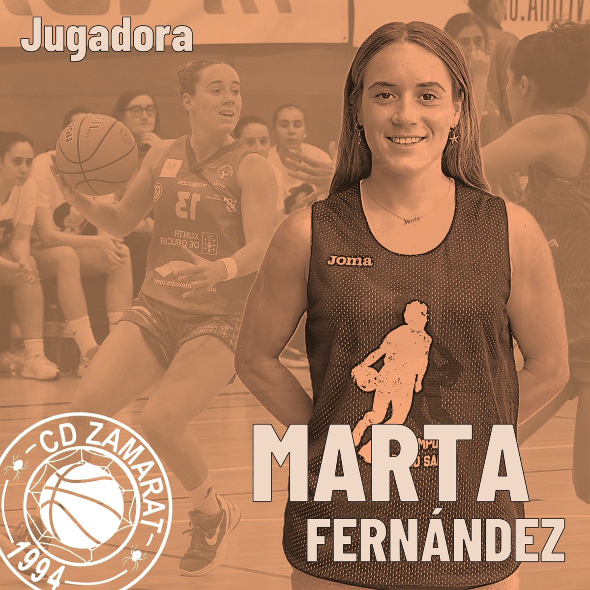 🚨 FICHAJE | Marta Fernández Muñoz 🧡Desde Foz (Lugo) con solo 20 años, ha brillado en LF2 y LFChallenge 🏀
📈 Convocada con la 🇪🇸 U20 este verano, llega a Recoletas Zamora – Zamarat con juventud, talento y ambición 🔥
#Zamarat #LFChallenge #BaloncestoFemenino #FichajeNaranja