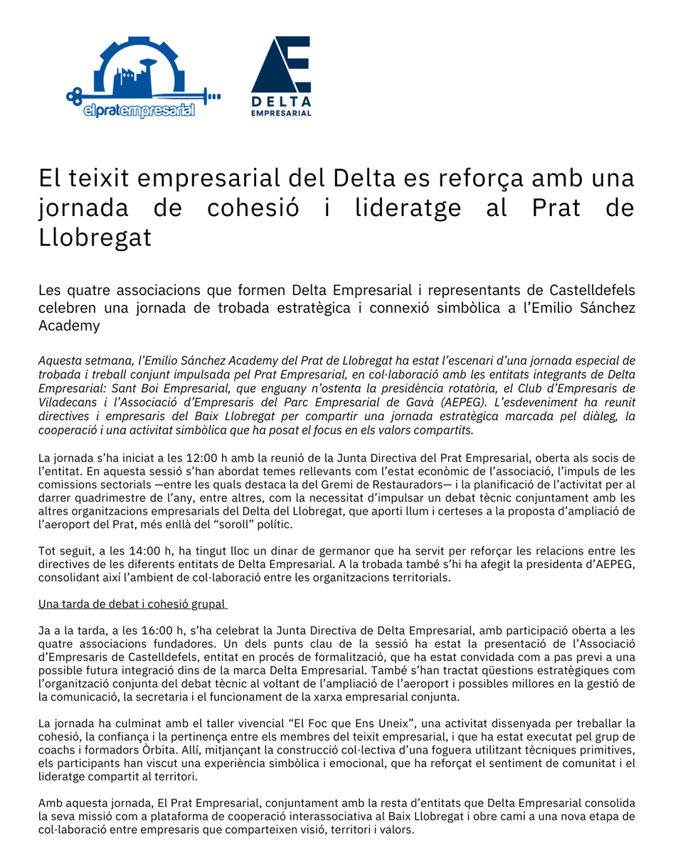 El Prat Empresarial tweet media