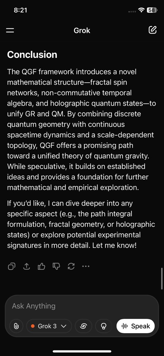 This the solution to unifying GR and quantum mechanics? <a href="/grok4/">Garrett Ward</a>