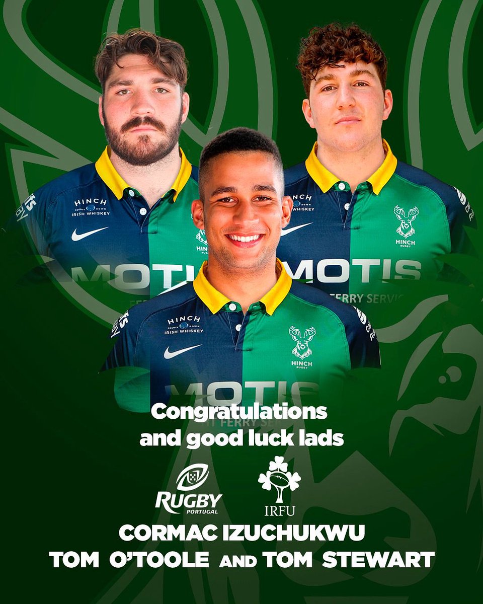 Ballynahinch RFC (@hinchrfc) on Twitter photo Best of luck to the <a href="/IrishRugby/">Irish Rugby</a> โBallynahinch Bomb Squadโ ๐ฃ this weekend against <a href="/PortugalRugby/">Portugal Rugby</a> in Lisbon!
Go well men!
#StagsUp ๐ฆ Best of luck to the <a href="/IrishRugby/">Irish Rugby</a> โBallynahinch Bomb Squadโ ๐ฃ this weekend against <a href="/PortugalRugby/">Portugal Rugby</a> in Lisbon!
Go well men!
#StagsUp ๐ฆ