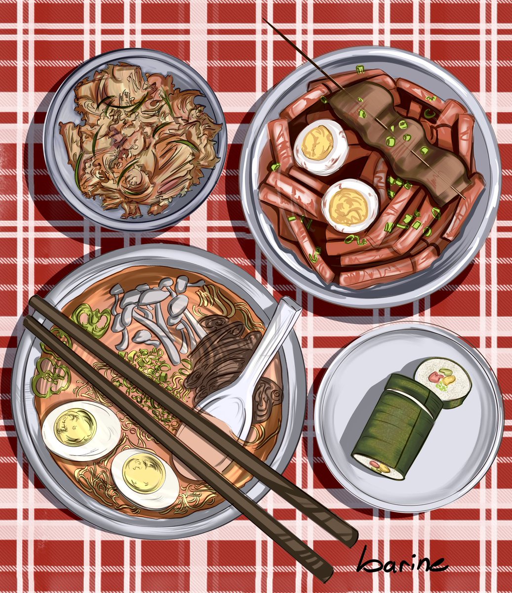 Korean meal drawing by me