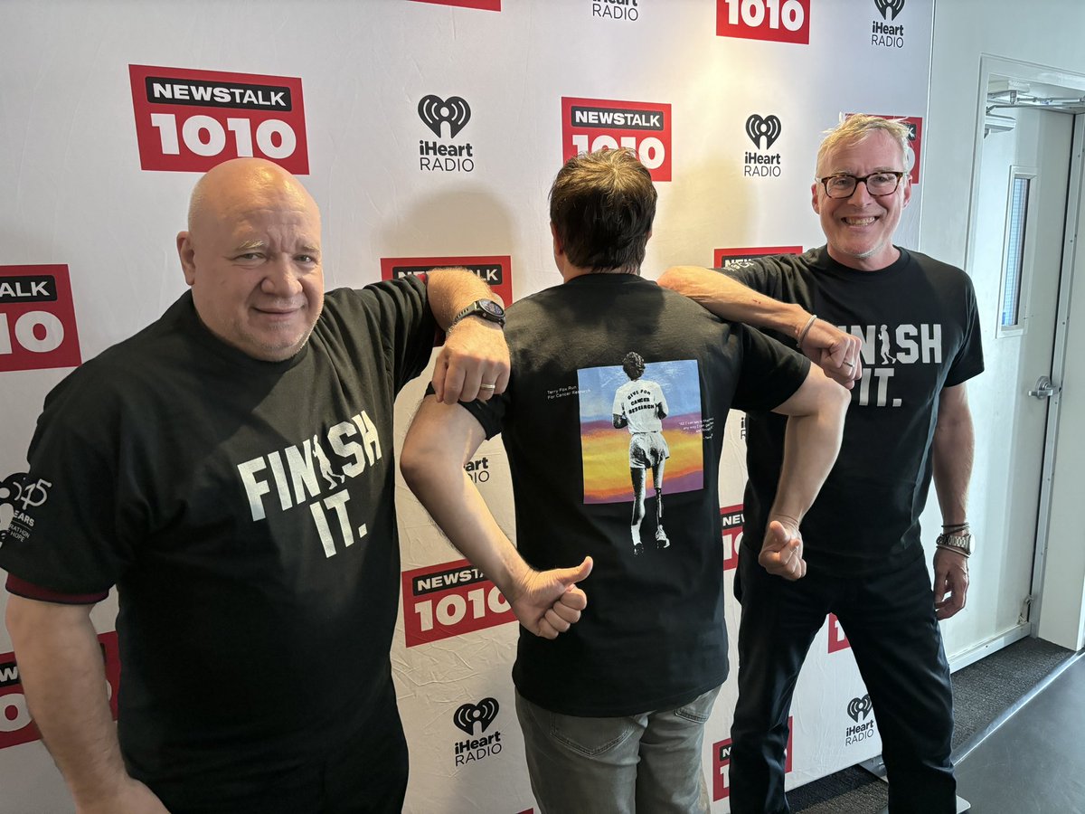 NEWSTALK 1010 (@newstalk1010) on Twitter photo The crew at <a href="/MooreintheAM/">John Moore</a> celebrates <a href="/TerryFoxCanada/">Terry Fox Foundation</a> arriving in Toronto with his Marathon of Hope 45 years ago today. Maple Leafs great Darryl Sittler joins us at 8:20am with his memories of that day. The crew at <a href="/MooreintheAM/">John Moore</a> celebrates <a href="/TerryFoxCanada/">Terry Fox Foundation</a> arriving in Toronto with his Marathon of Hope 45 years ago today. Maple Leafs great Darryl Sittler joins us at 8:20am with his memories of that day.