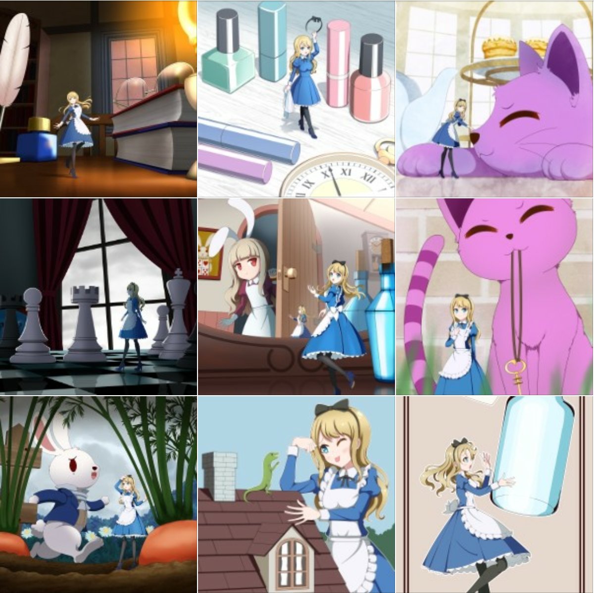 アリス色々
元の画像は過去ポストなどにあります