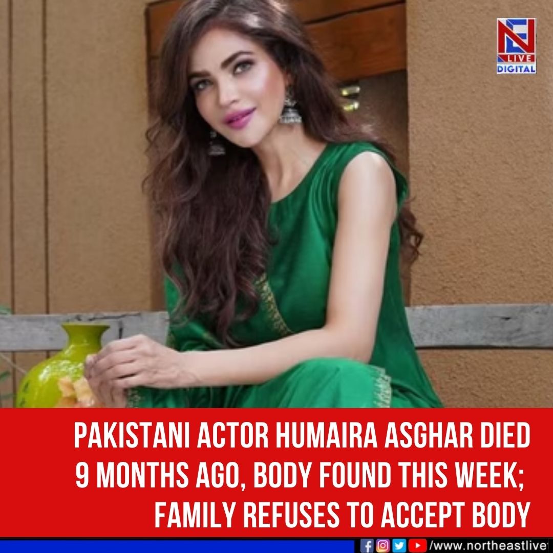 NELiveTV's tweet image. Pakistani actor Humaira Asghar Ali, whose body was discovered in her Karachi apartment on Tuesday, is believed to have died in October 2024, according to a recent report by Arab News. 

#pakistaniactor #HumairaAsgharAli #karachi #actor #northeastlive