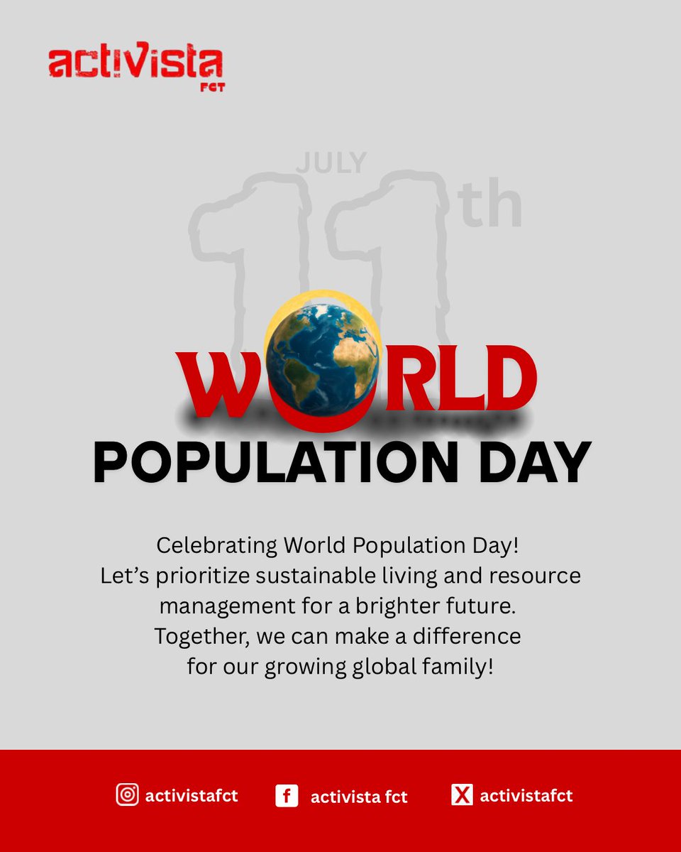 World Population Day 2025
Theme: “Embracing the power of gender equality to unlock the world’s infinite possibilities.”

Today, Activista FCT joins the global community to commemorate World Population Day, emphasizing the need for gender equality, reproductive rights,