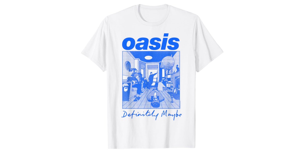 LiamMather18's tweet photo. #Oasis  – Definitely Maybe Illustration T-Shirt https://t.co/vRxHuDUqdz